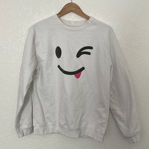 White crew neck